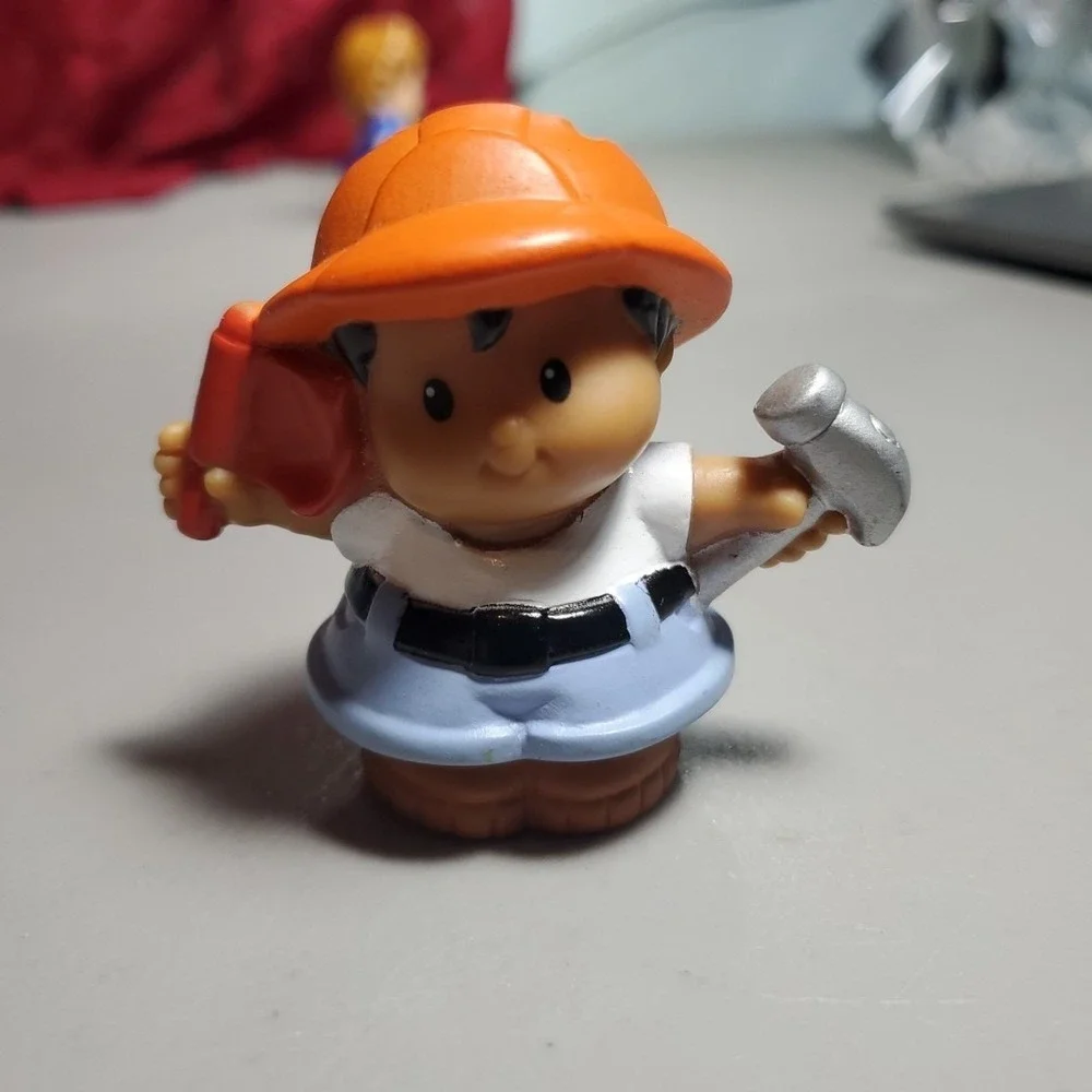 Fisher Price Little People Recycle Truck w 4 Figures Tested‎ Working